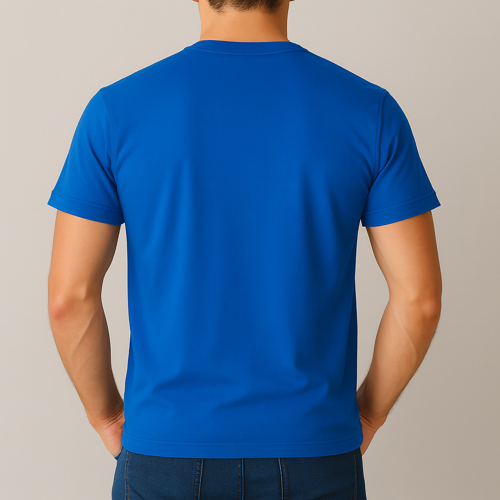 Camiseta Lisa Azul Royal Premium - Imagem 3
