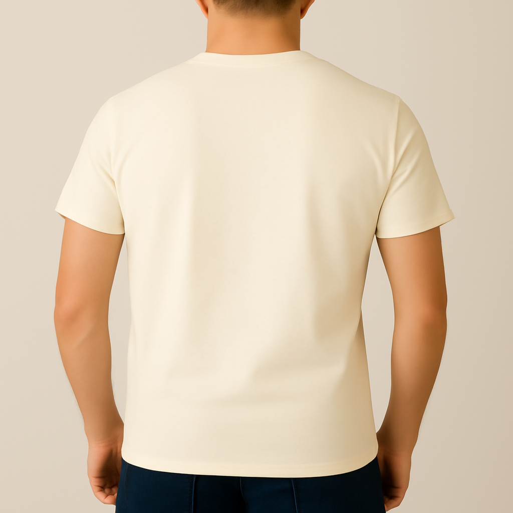 Camiseta Lisa Bege Premium - Imagem 3