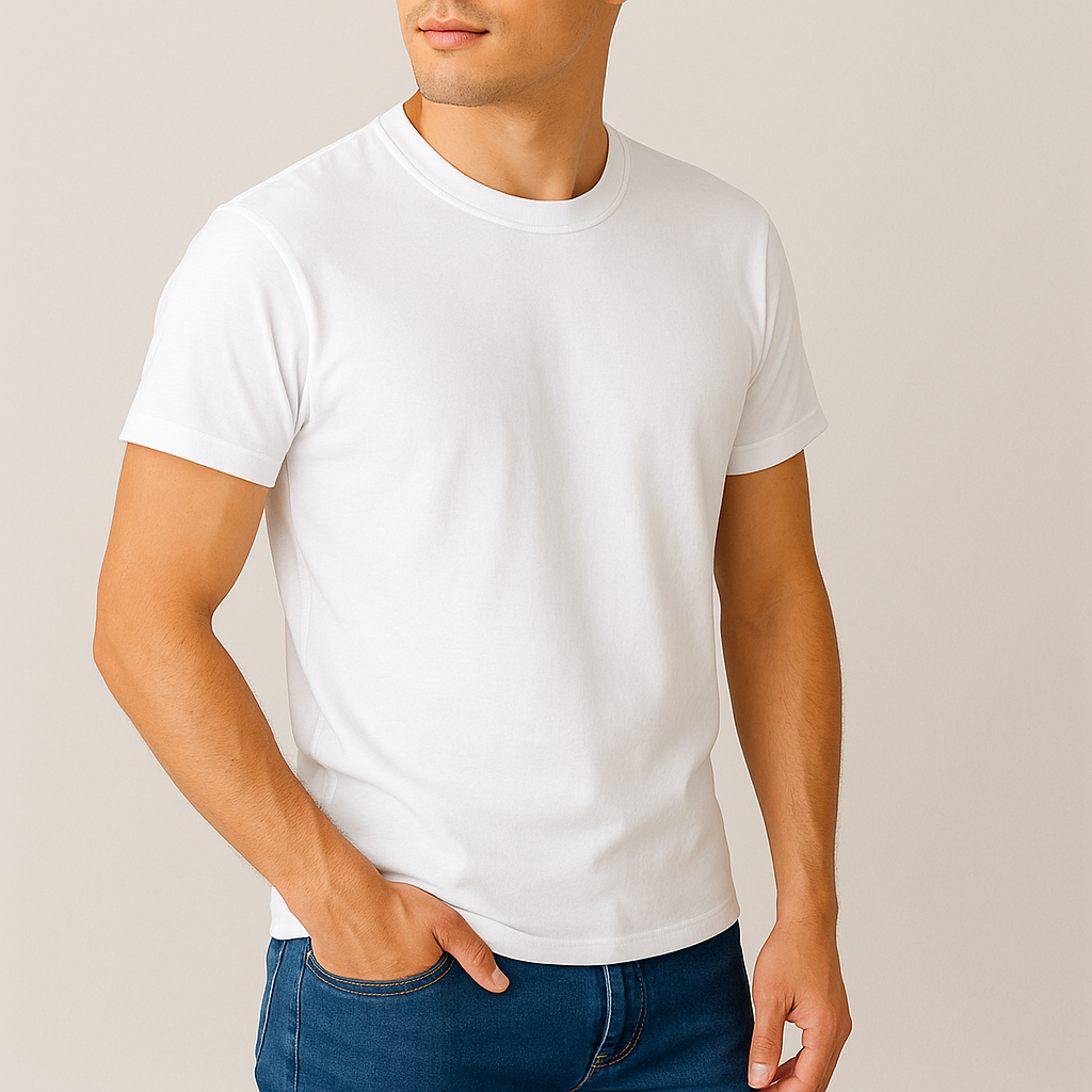 Camiseta Lisa Branca Premium - Imagem 2