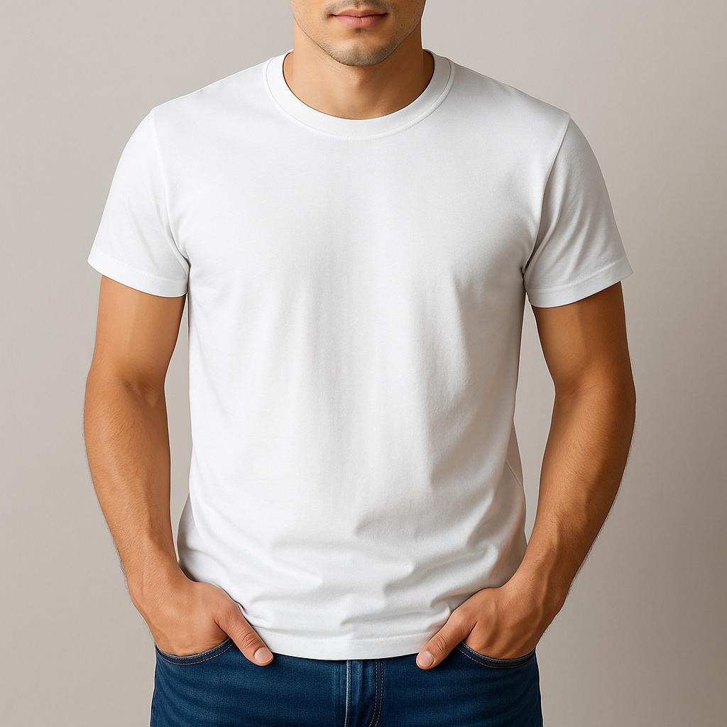 Camiseta Lisa Branca Premium