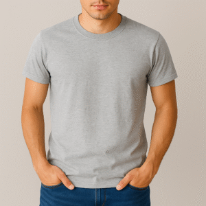 Camiseta Lisa Cinza Mescla