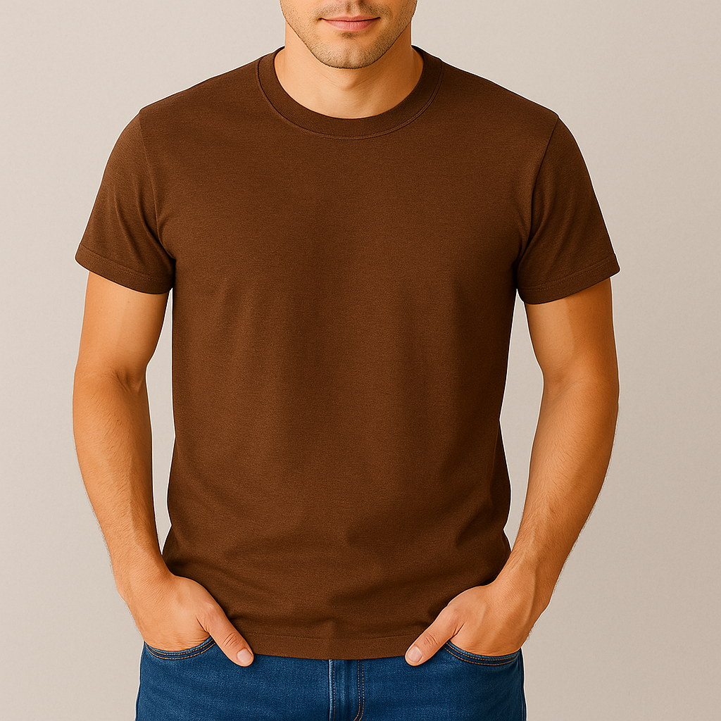 Camiseta Lisa Marrom