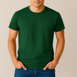 Camiseta Lisa Verde Militar Premium