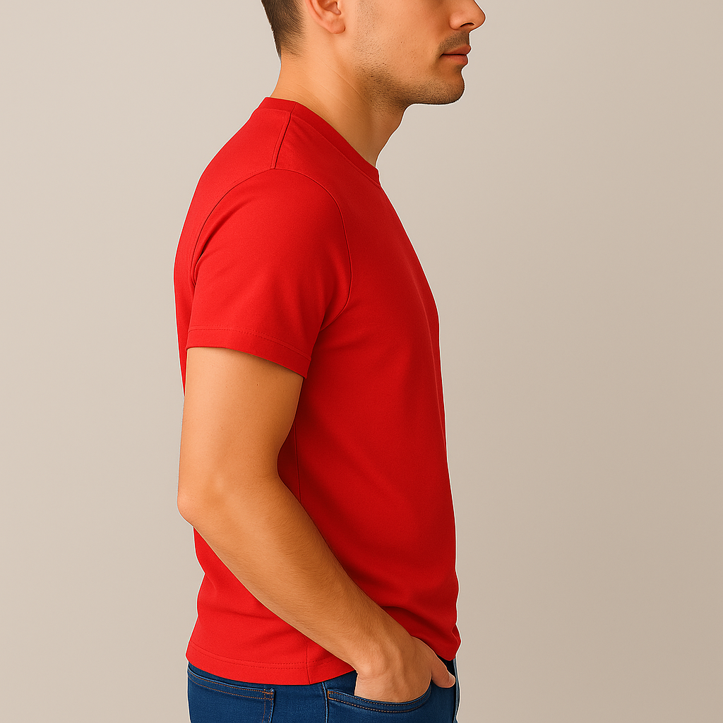 Camiseta Lisa Vermelha Premium - Imagem 2