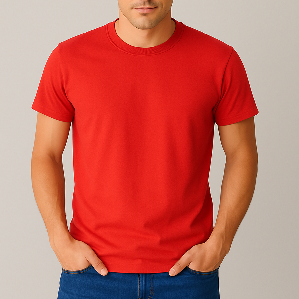 Camiseta Lisa Vermelha Premium